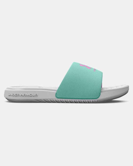 Girls' UA Ansa Fixed Slides in Gray image number 0